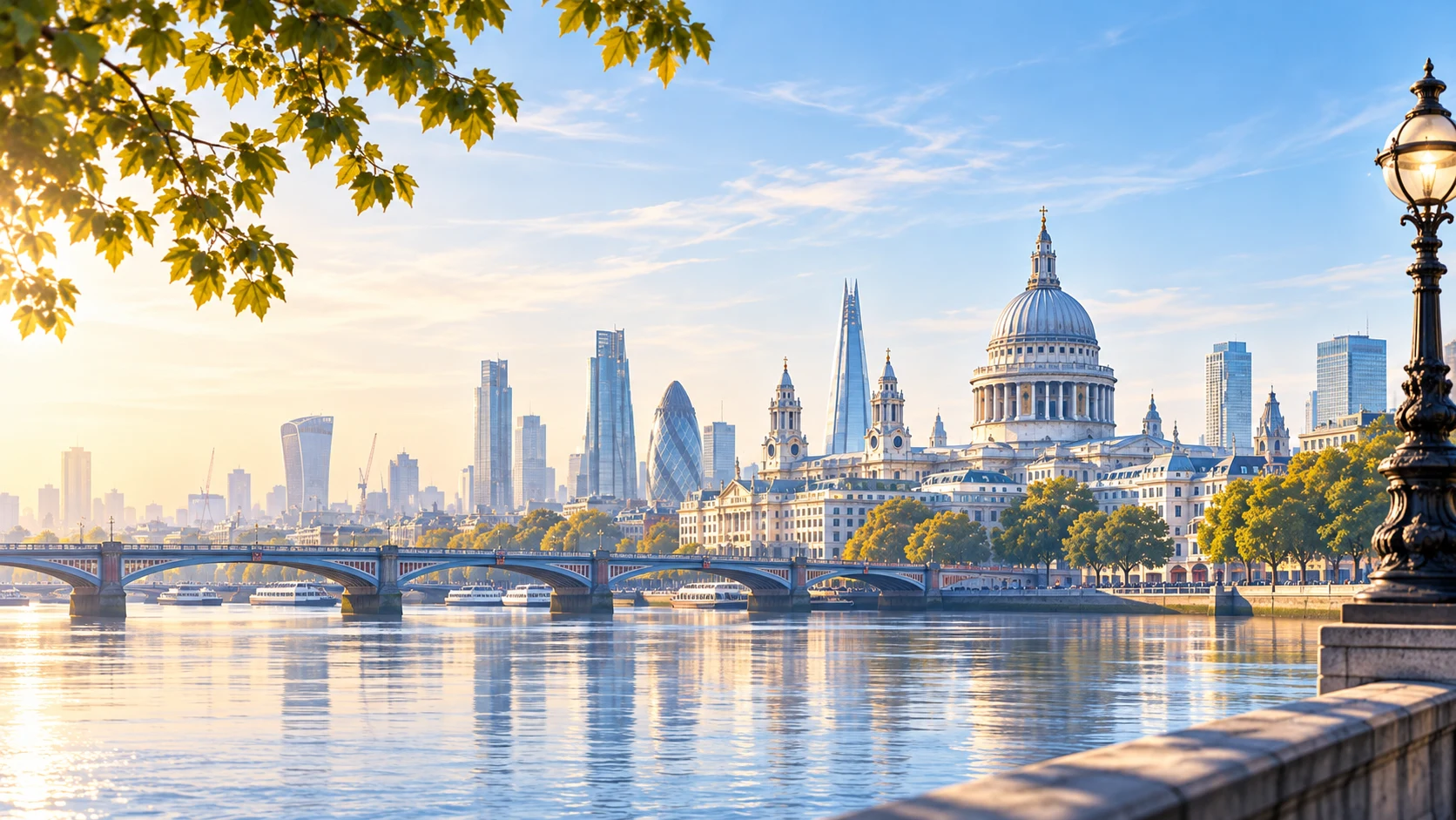 St Paul’s Cathedral and the City of London in autumn